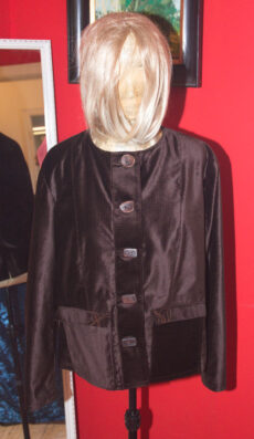 Samtjacke, dunkelbraun